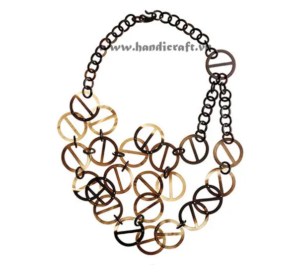 Small & Large Horn Circles, Triple Layers HD10632, handmade buffalo horn jewelry