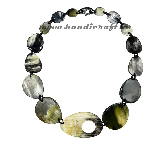 Natural Horn Necklace HD10635, handmade buffalo horn jewelry