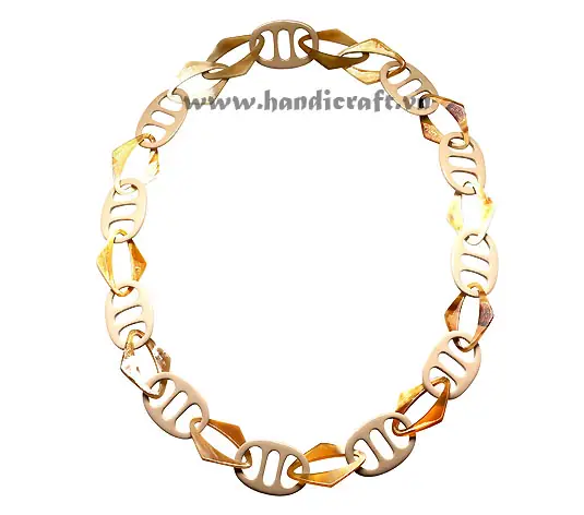 Horn with Gold Lacquer HD10640, handmade buffalo horn jewelry
