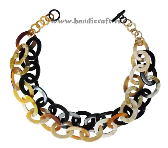 Double Layer Horn Necklace HD10645, handmade buffalo horn jewelry