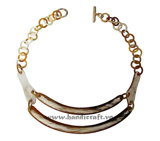 Double Horn Layers Pendant HD10646, handmade buffalo horn jewelry