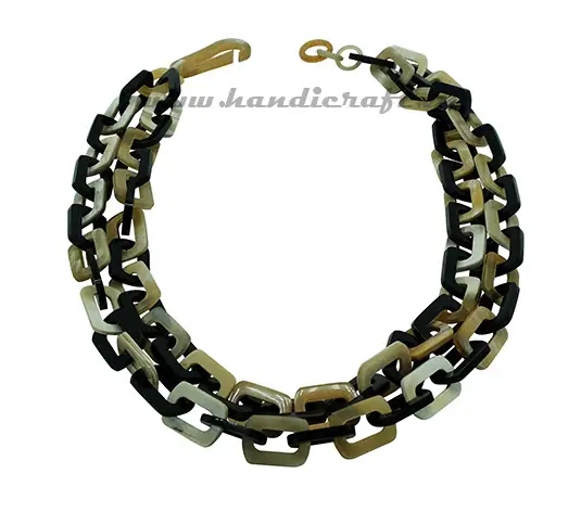 Double Horn Links HD10650, handmade buffalo horn jewelry