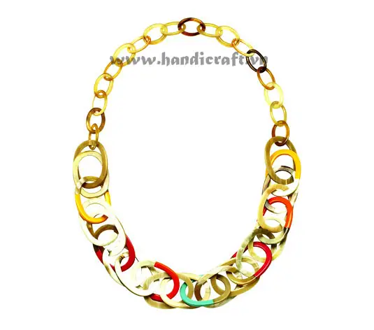 Oval Horn with Lacquer HD10655, handmade buffalo horn jewelry