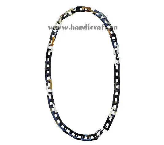 Small Rectangular Horn Links HD10672, handmade buffalo horn jewelry