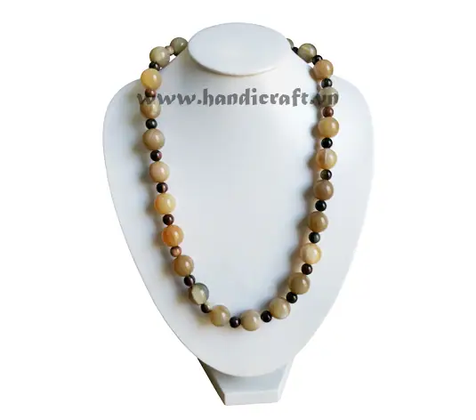 Horn Beaded Necklace HD10677, handmade natural buffalo horn jewelry from Vietnam