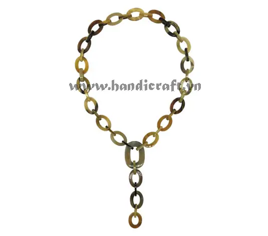 Natural Horn Necklace HD10684, handmade buffalo horn jewelry