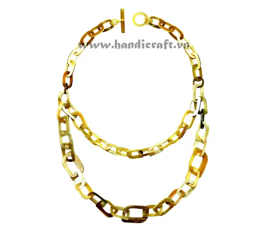 Natural Horn Necklace HD10686, handmade buffalo horn jewelry