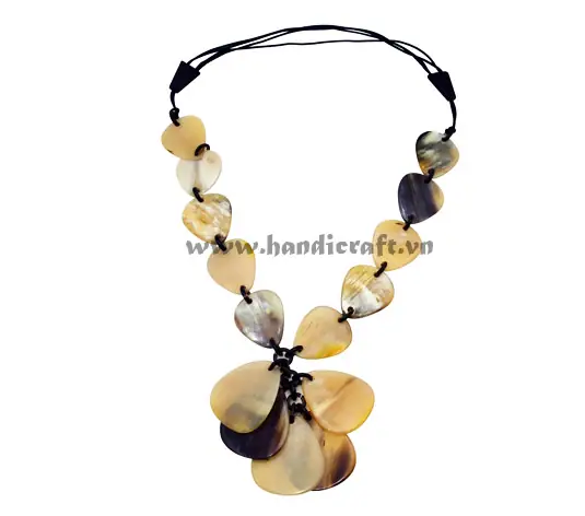 Natural Horn Necklace HD10697, handmade buffalo horn jewelry