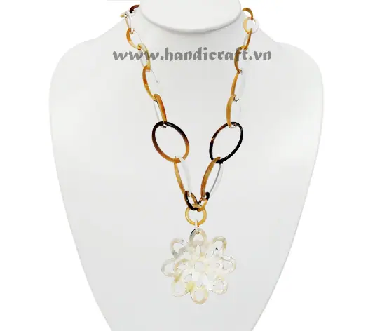 Buffalo Horn Necklace HD10709, handmade buffalo horn jewelry