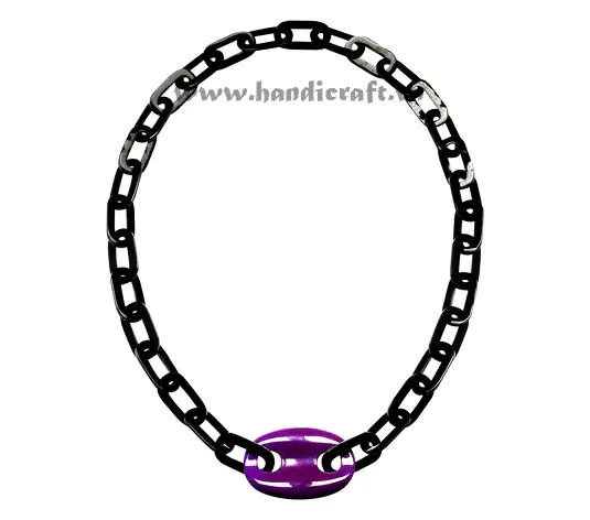 Horn & Lacquer Necklace HD10712, handmade natural buffalo horn + vietnamese lacquer jewelry from Vietnam