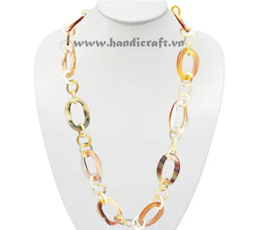 Natural Horn Necklace HD10724, handmade buffalo horn jewelry