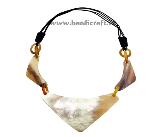 Buffalo Horn Necklace HD10775, handmade natural buffalo horn jewelry from Vietnam