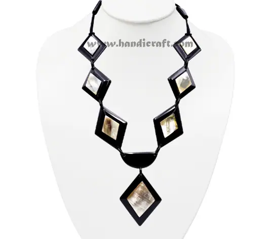 Buffalo Horn Necklace HD10777, handmade buffalo horn jewelry