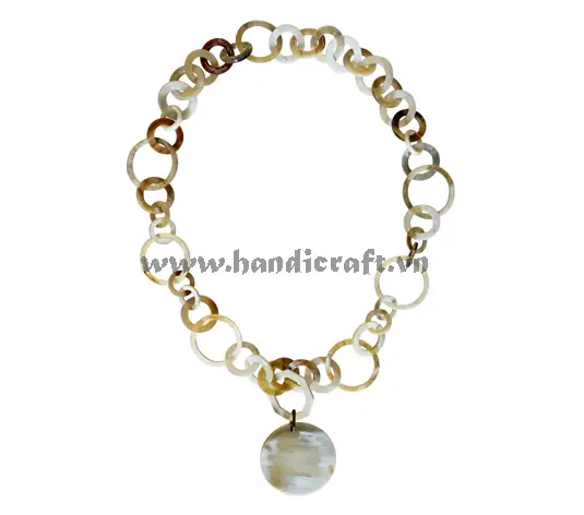 Buffalo Horn Necklace HD10787, handmade buffalo horn jewelry