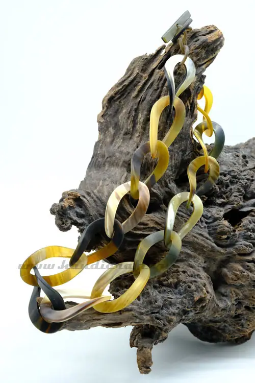 Buffalo Horn Necklace HD10818, handmade natural buffalo horn jewelry from Vietnam