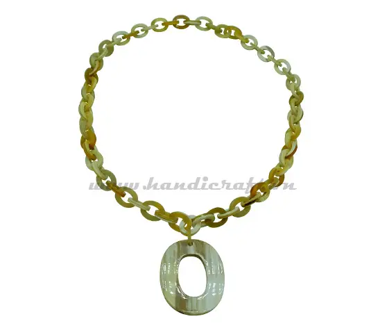 Natural Buffalo Horn Necklace HD10821, handmade buffalo horn jewelry