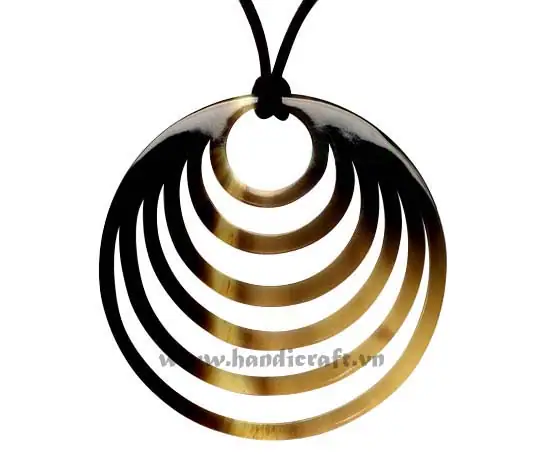 Dark Horn Pendant HD20006, handmade buffalo horn jewelry