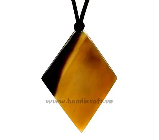 Diamond Horn Pendant HD20008, handmade buffalo horn jewelry