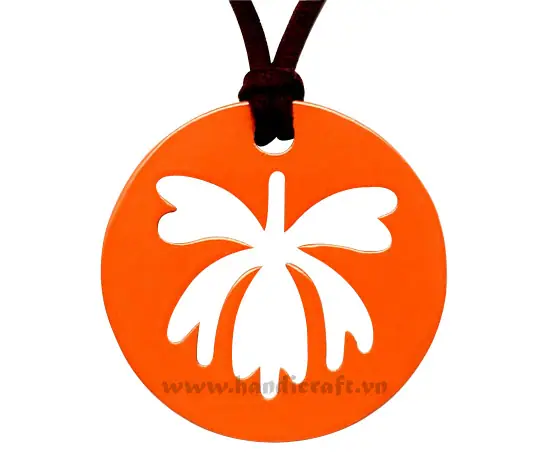 Horn & Lacquer Pendant HD20037, handmade buffalo horn jewelry