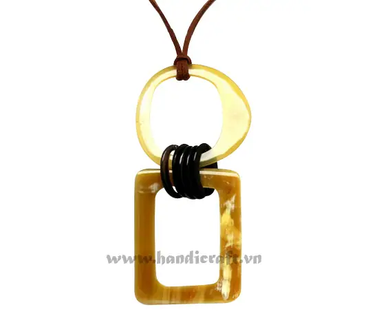 Horn Pendant HD20122, handmade natural buffalo horn jewelry from Vietnam