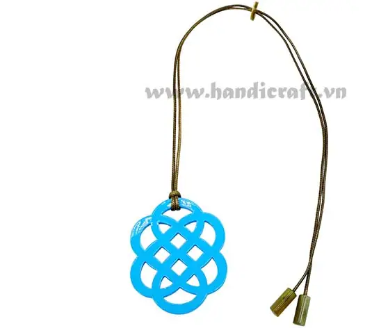 Horn & Lacquer Pendant HD20155, handmade buffalo horn jewelry