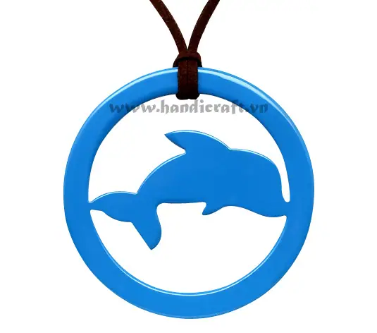 Horn & Lacquer Pendant HD20156, handmade buffalo horn jewelry