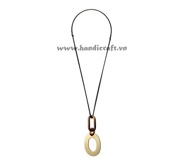 Horn & Lacquer Pendant HD20178, handmade buffalo horn jewelry