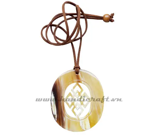 Horn Pendant HD20285, handmade natural buffalo horn jewelry from Vietnam