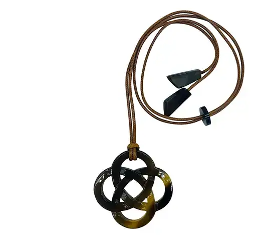 Horn Pendant HD20331, handmade natural buffalo horn jewelry from Vietnam