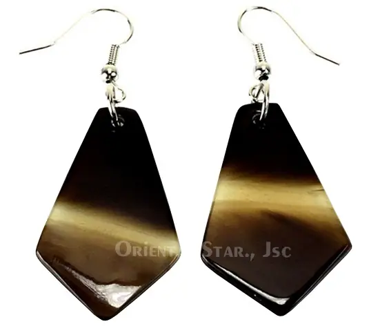 Horn Earrings HD30142, handmade buffalo horn jewelry