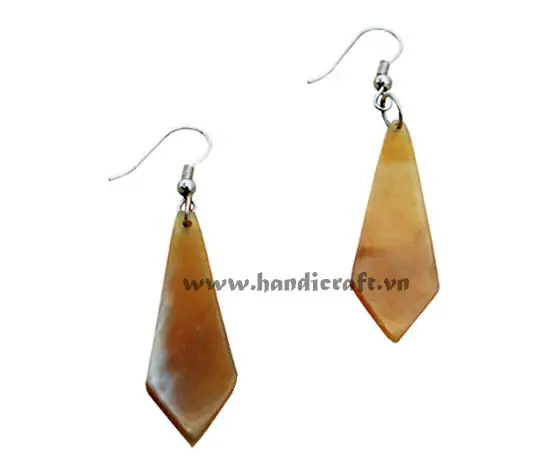 Horn Earrings HD30153, handmade buffalo horn jewelry