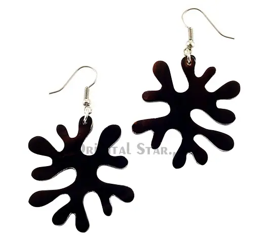 Horn Earrings HD30160, handmade buffalo horn jewelry
