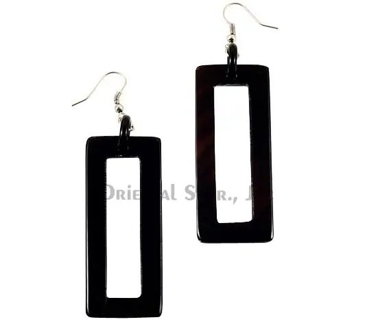 Horn Earrings HD30171, handmade buffalo horn jewelry