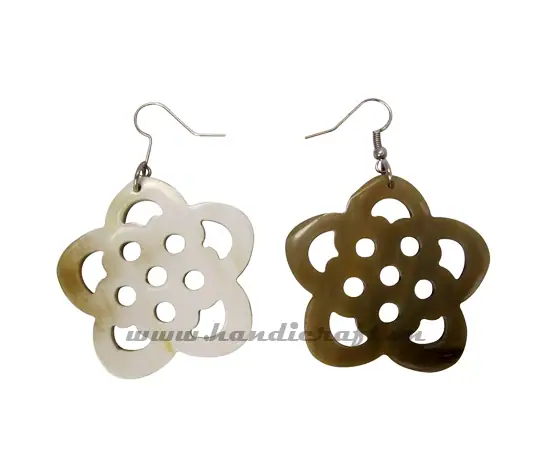 Horn Earrings HD30202, handmade buffalo horn jewelry
