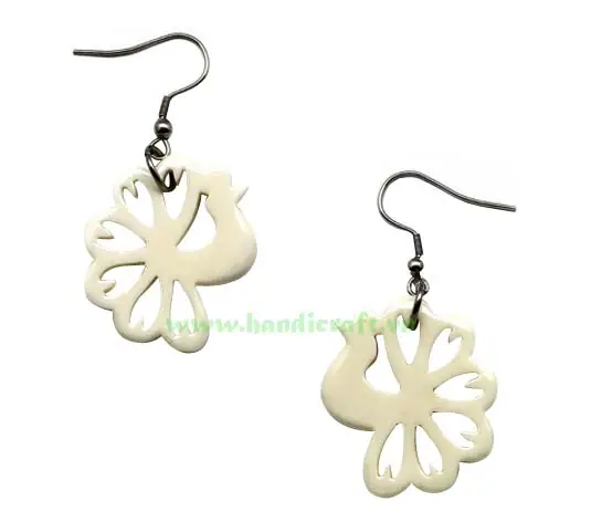Horn Earrings HD30226, handmade buffalo horn jewelry
