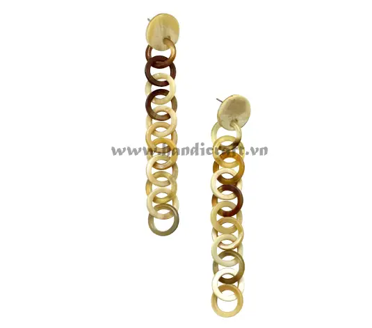Horn Earrings HD30244, handmade buffalo horn jewelry