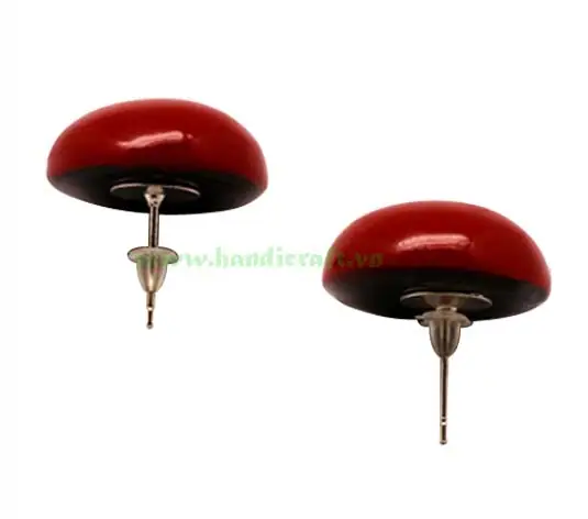 Horn & Lacquer Earrings HD30262, handmade buffalo horn jewelry