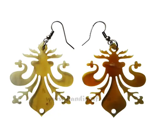 Horn Earrings HD30273, handmade buffalo horn jewelry