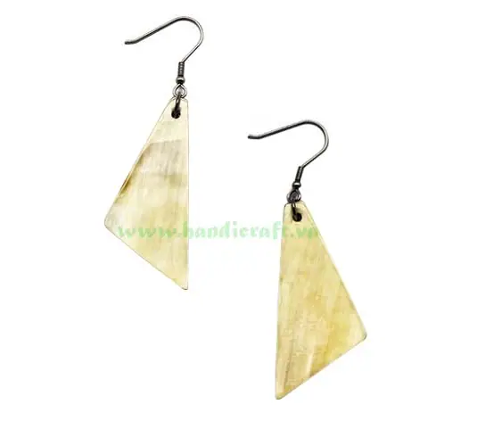 Horn Earrings HD30289, handmade buffalo horn jewelry