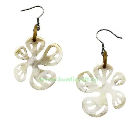 Horn Earrings HD30292, handmade buffalo horn jewelry