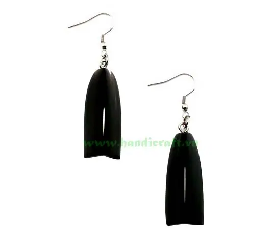 Horn Earrings HD30307, handmade buffalo horn jewelry