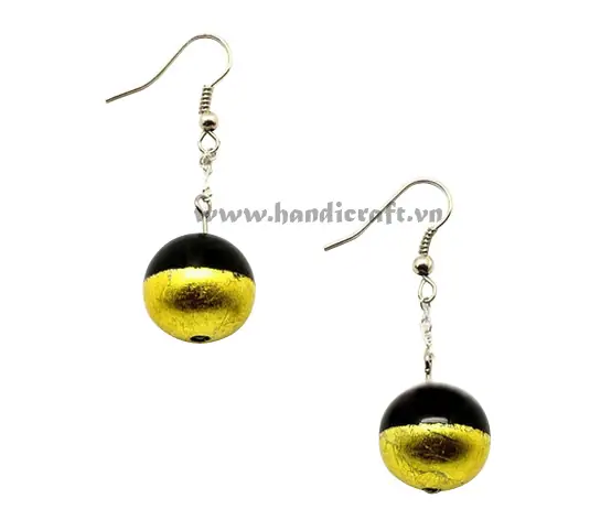 Horn & Lacquer Earrings HD30325, handmade buffalo horn jewelry