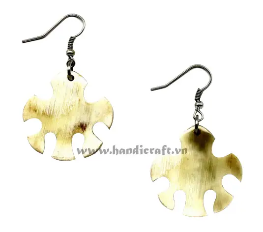 Horn Earrings HD30330, handmade buffalo horn jewelry