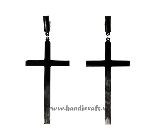 Horn Earrings HD30344, handmade buffalo horn jewelry