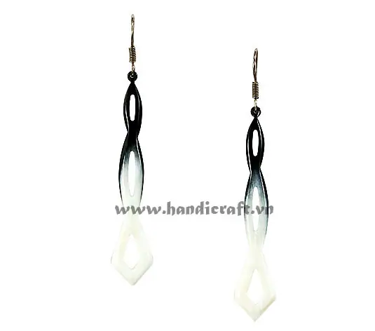 Horn Earrings HD30362, handmade buffalo horn jewelry