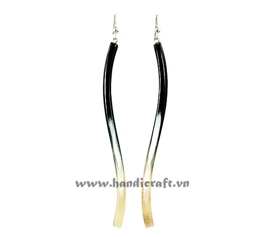 Horn Earrings HD30363, handmade buffalo horn jewelry