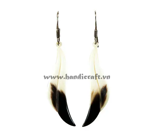 Horn Earrings HD30366, handmade buffalo horn jewelry