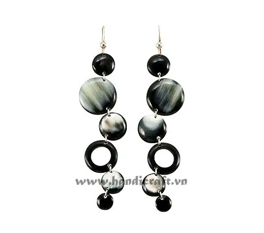 Horn Earrings HD30367, handmade buffalo horn jewelry
