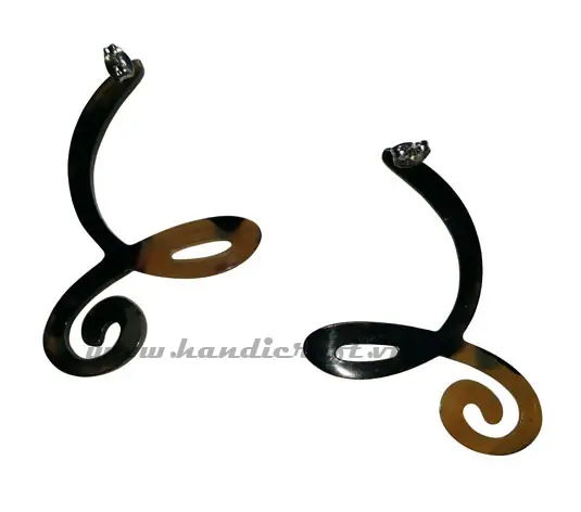 Horn Earrings HD30371, handmade buffalo horn jewelry