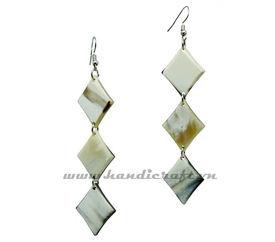 Horn Earrings HD30376, handmade buffalo horn jewelry